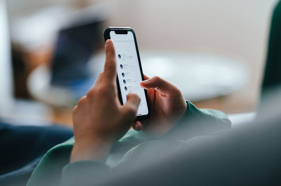 man using mobile phone