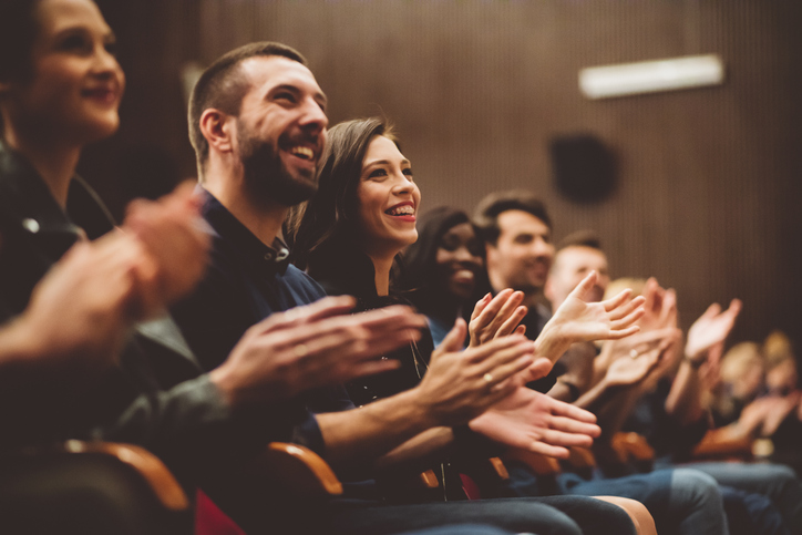 Audience applauding